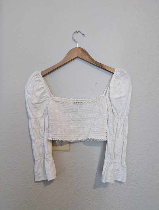 Reformation Tops - Reformation Off-White Puff Sleeve Blouse